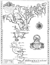 Faroe map 1673 by lucas debes Færoæ & Færoa Reserata